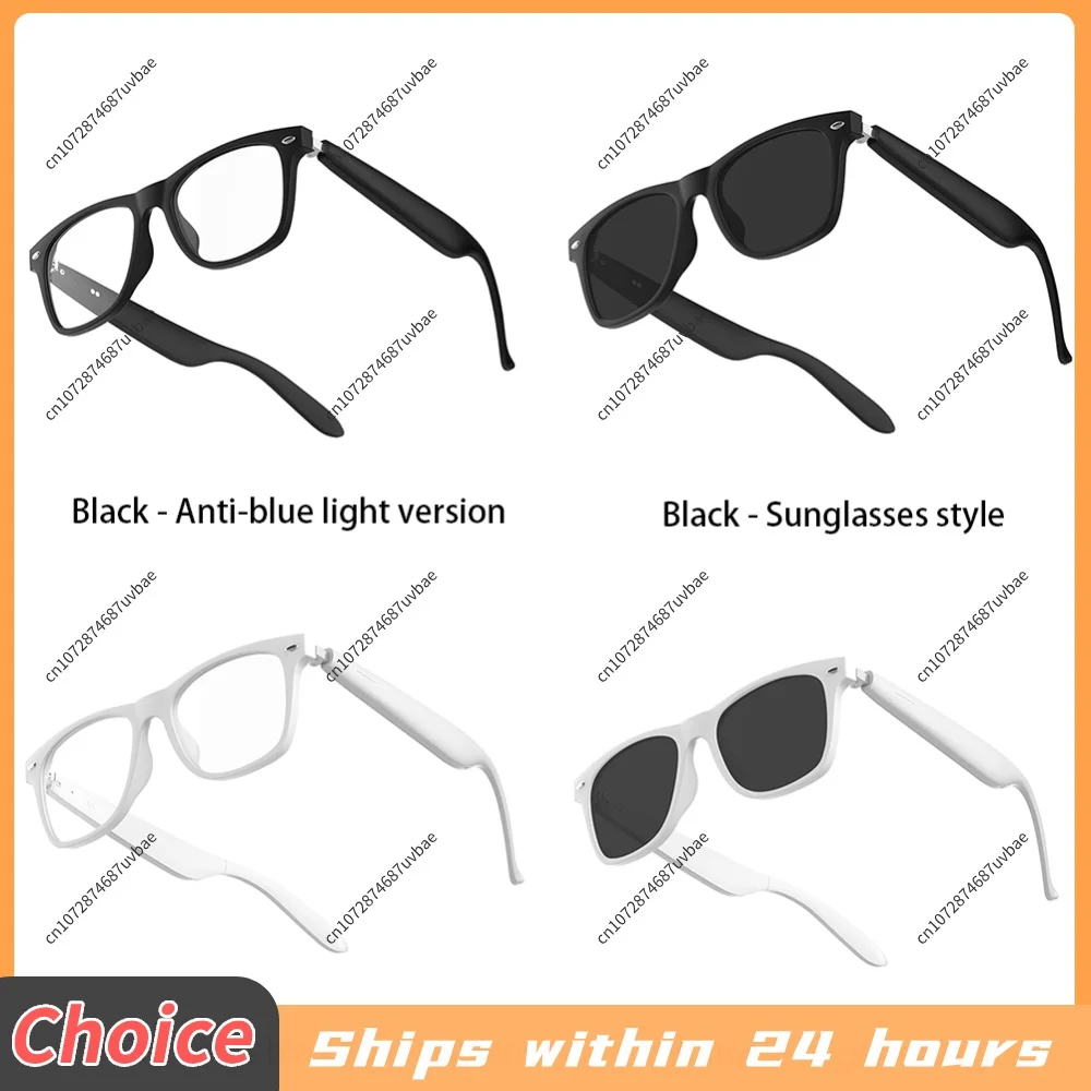 AI Intelligent Translation Glasses Wireless Headset Sunglasses Built-in Microphone Speakers Earphone Glasses for Outdoor Travel