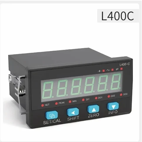 L400C Digital Control Indicator High-Performance 24VDC Industrial Transmitter Force Sensor Strain Gauge Measuring Instrument