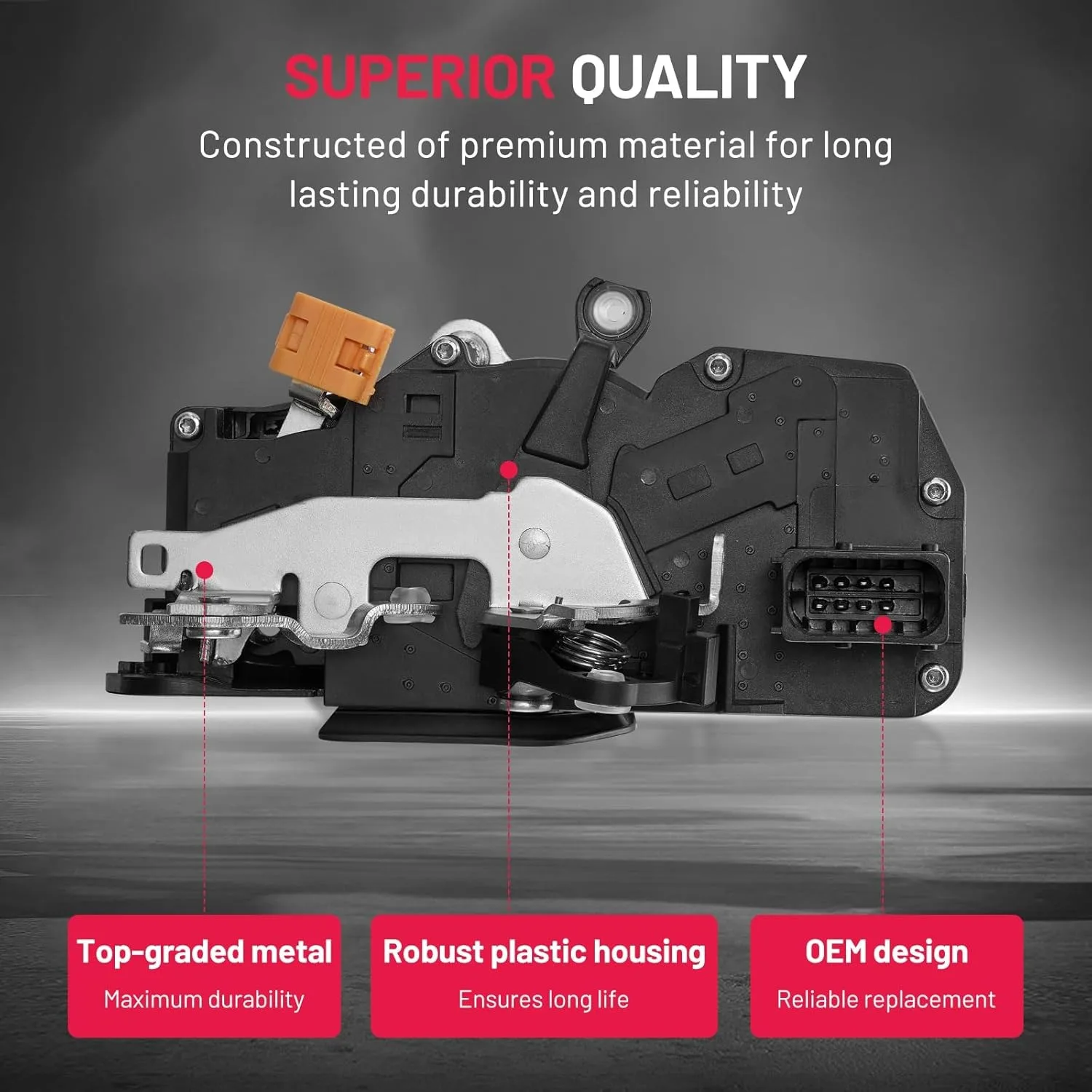 يستبدل 15816393 لـ H2 2003-2007 الجبهة اليمنى الركاب الجانب قفل المحرك المحرك FR مزلاج الباب #4