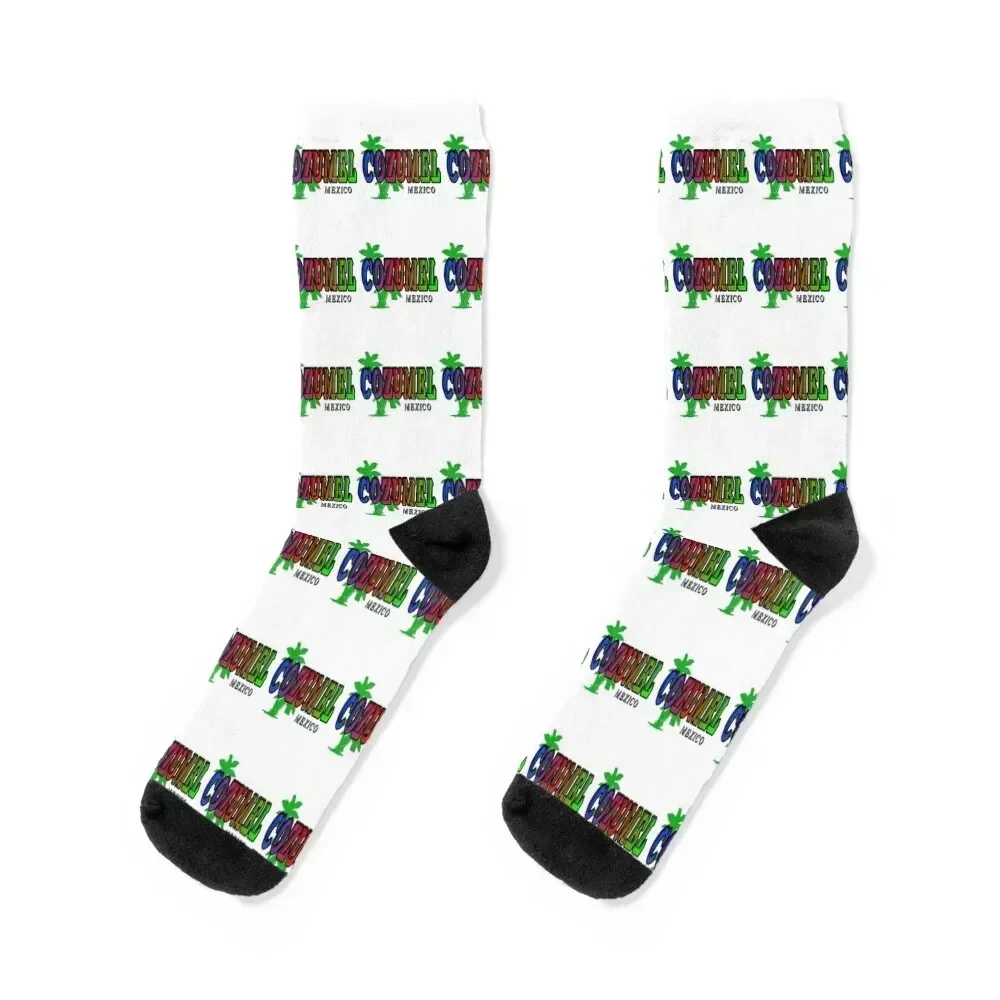 Cozumel - Mexico Diving Socks floral custom Socks For Women Men's