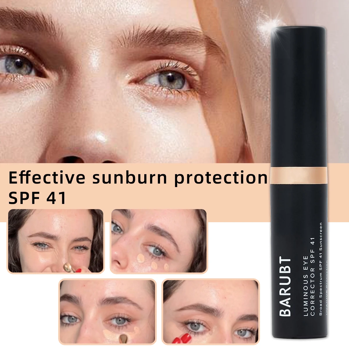 BARUBT Eye concealer Effective sunscreen SPF41 Black Circle Conster Correction Skin Tone