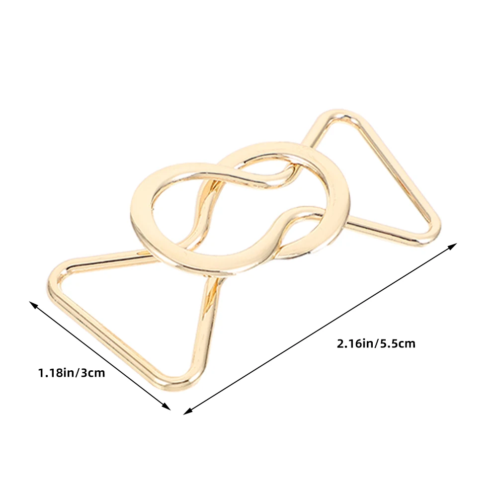 4 أزواج من أبازيم حزام الخصر المصنوعة من سبائك معدنية وإبزيم مزخرف بديل لحزام الملابس وحمالات الأجهزة للاستخدام بنفسك للبنطلون