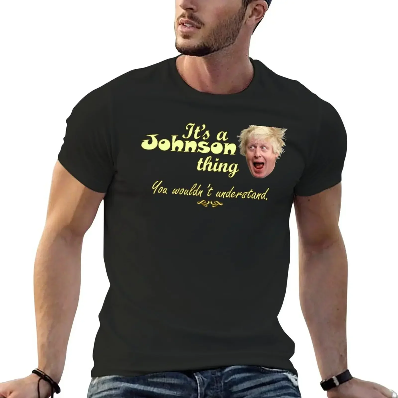 

It's a Johnson Thing T-Shirt customizeds vintage t shirts t shirts for men cotton