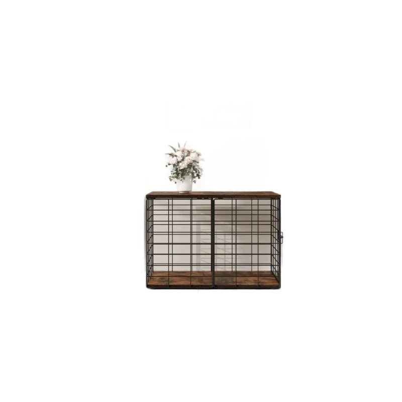 

Indoor simple rounded iron cage design dog cage furniture can be stored and placed furniture