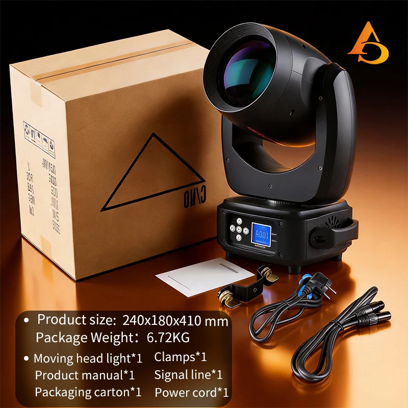 180W LED moving head light beam/spot/zoom rotating prism patterned DMX rainbow effect suitable for DJ stage music festivals