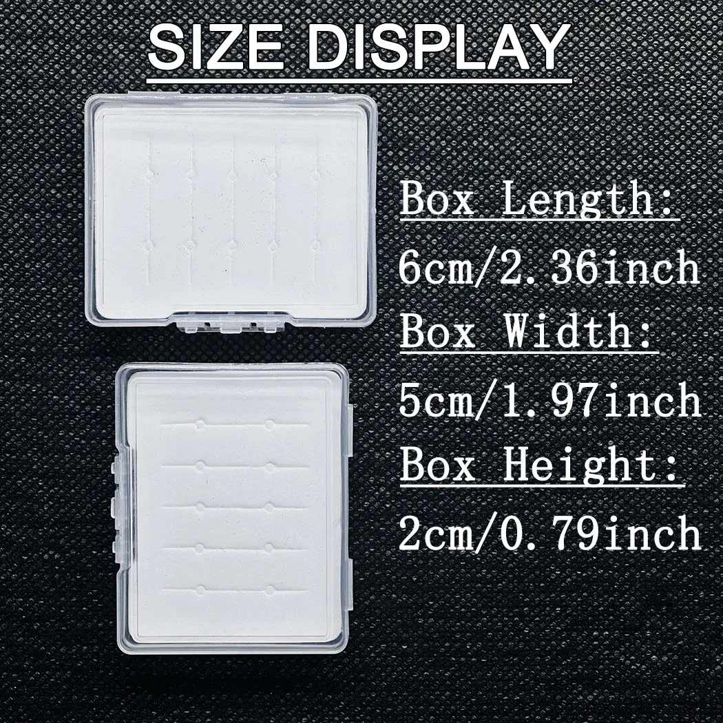 5Pcs/lot Fly Fishing Box Storage Case Fishing Lure Bait Transparent Tackle Boxes For Hooks Nymph  Streamer Fly Fishing