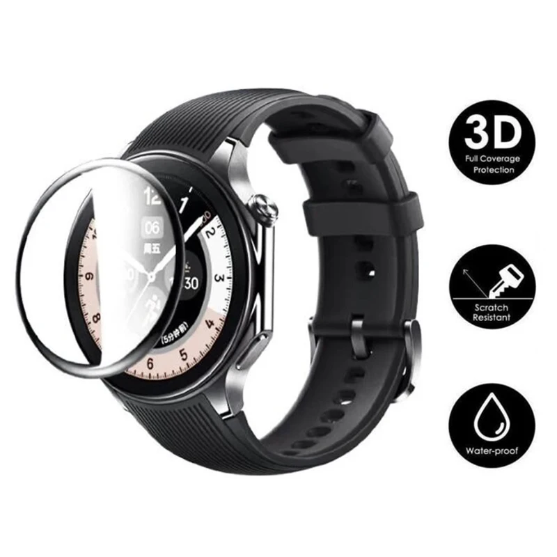 3D Soft Edge Clear Protective Film Smartwatch Full Cover For OPPO Watch X / OnePlus Watch 2 Screen Protector Smart Accessories