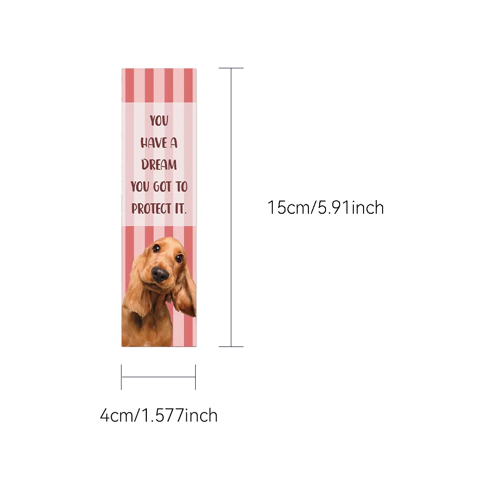 30pcs Cute Dog English Inspirational Bookmark Creative Reading Book Label DIY Student Gift Message Creative DIY Read Label Card