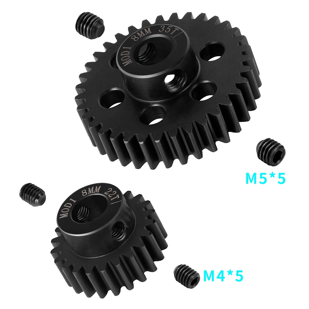 TRINOOD M1 Stahl Motor Getriebe Ritzel 8MM 22T 23T 25T 26T 27T 30T 33T 35T 37T 39T für X-MAXX 1/5 RC Modell Auto Buggy Lkw Teile – Detail 7