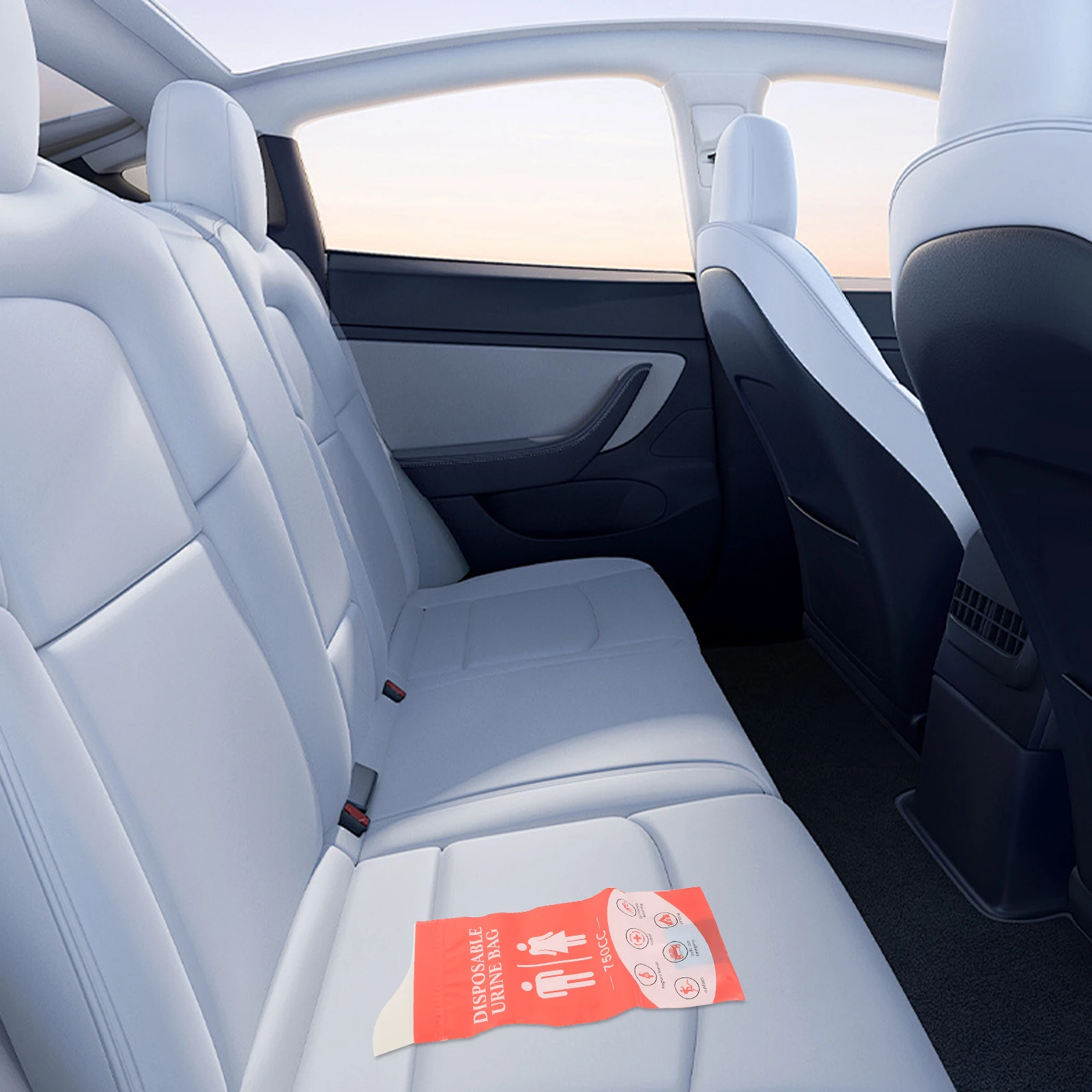 

4Pcs High Absorbency Urinal Bags Portable Emergency Travel Car Pee Bags Disposable Unisex Toilet Bag for Traffic Jams Camping