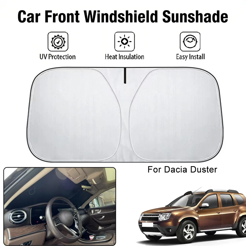 

Car Front Windshield Sunshade Cover For Dacia Duster UV Block Heat Insulation Auto Interior Sun Protection Accessories