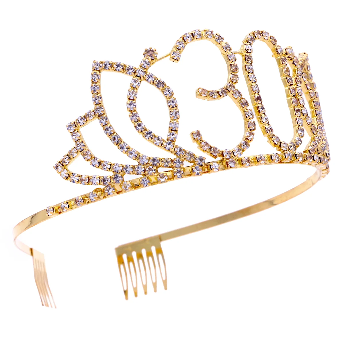 

Perfect Birthday Accessory Crystal Tiara Crown Queen Crowns Headband 30th Gifts