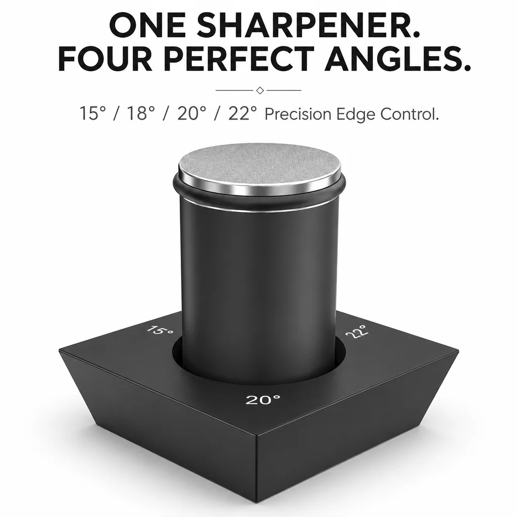4 Angles Rolling Knife Sharpener Kit For Straight Edge Roller Knife Sharpening With Industry Diamonds Whetstone Chef Knife Set