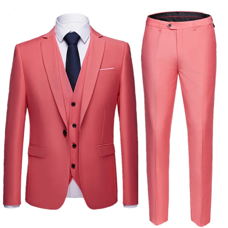 

B244-Business groom wedding dress groomsmen business slim suits men's clothing