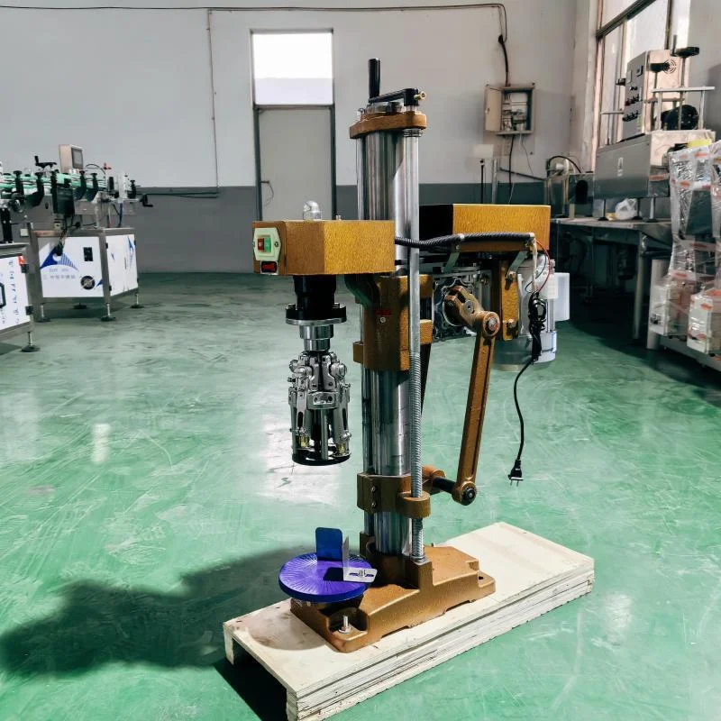 

2026 New Automatic Mechanical Ropp Aluminum Cover Can Closure Glass Bottle Spiral Wine Bottle Capping Machine