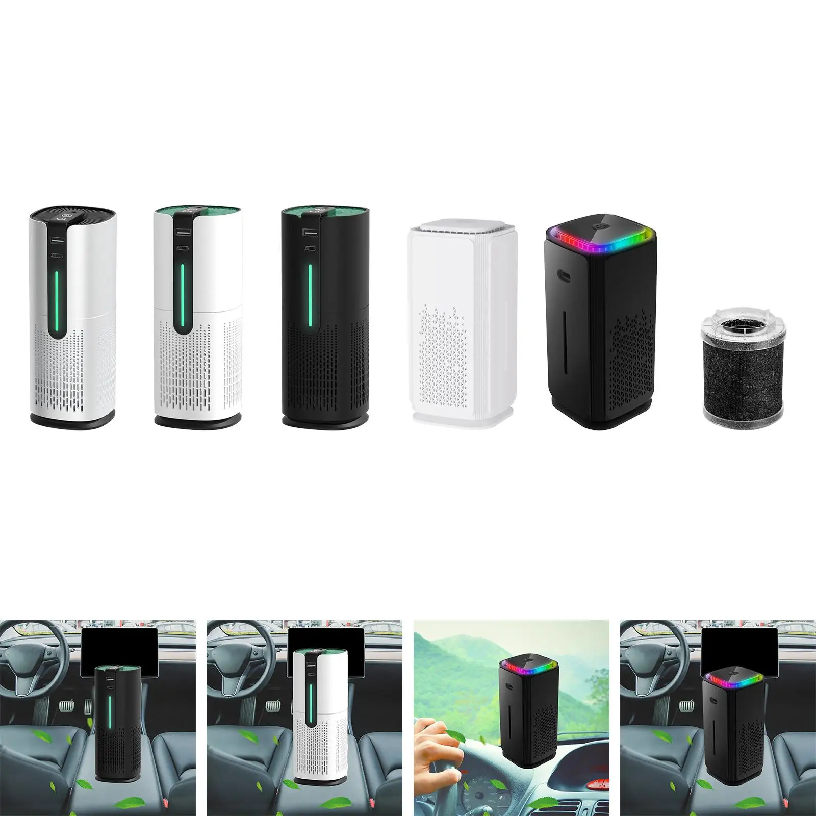 

Небольшая система очистки воздуха для использования на нескольких сценах с лампой окружающего освещения