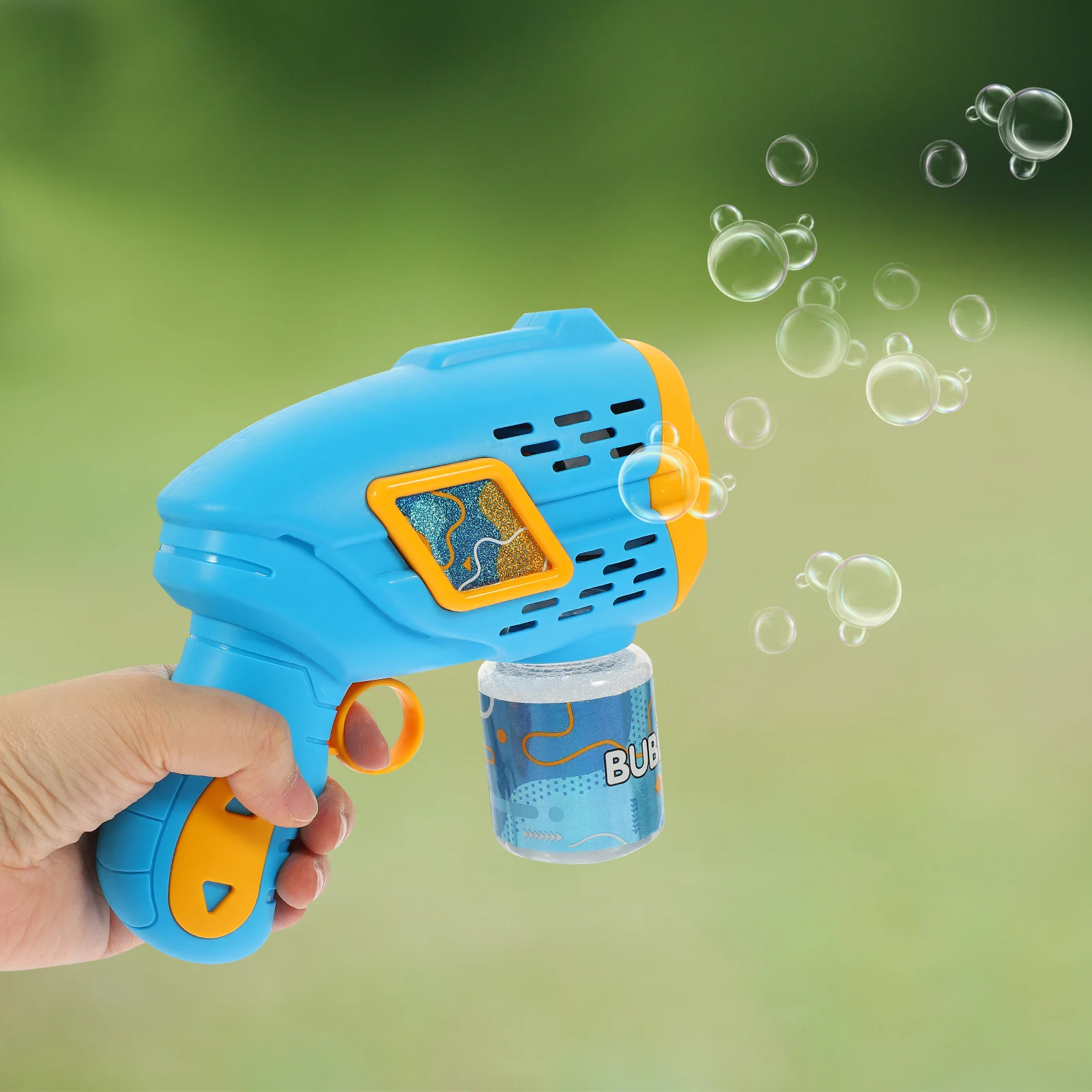 Soprador de bolhas elétrico infantil, seguro e durável, máquina automática para festas internas e externas, brinquedo de verão