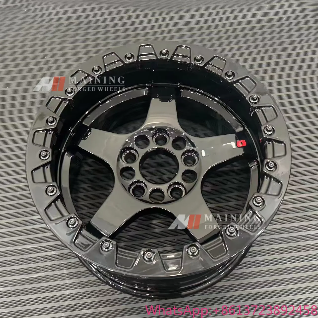 MN Forged Custom Nismo LMGT4 Five Spoke Beadlock Wheels for Nissan GTR R33 R34 R35 350Z 370Z 30mm/35mm/40mm Sport ETR Fit