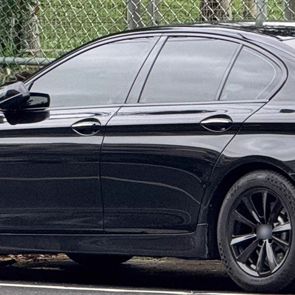 Für BMW 5er F10 2011-2017 Fenster-Chrom-Entfernungs-Set ABC-Säulen Glänzend Schwarze Aufkleber – Detail 4
