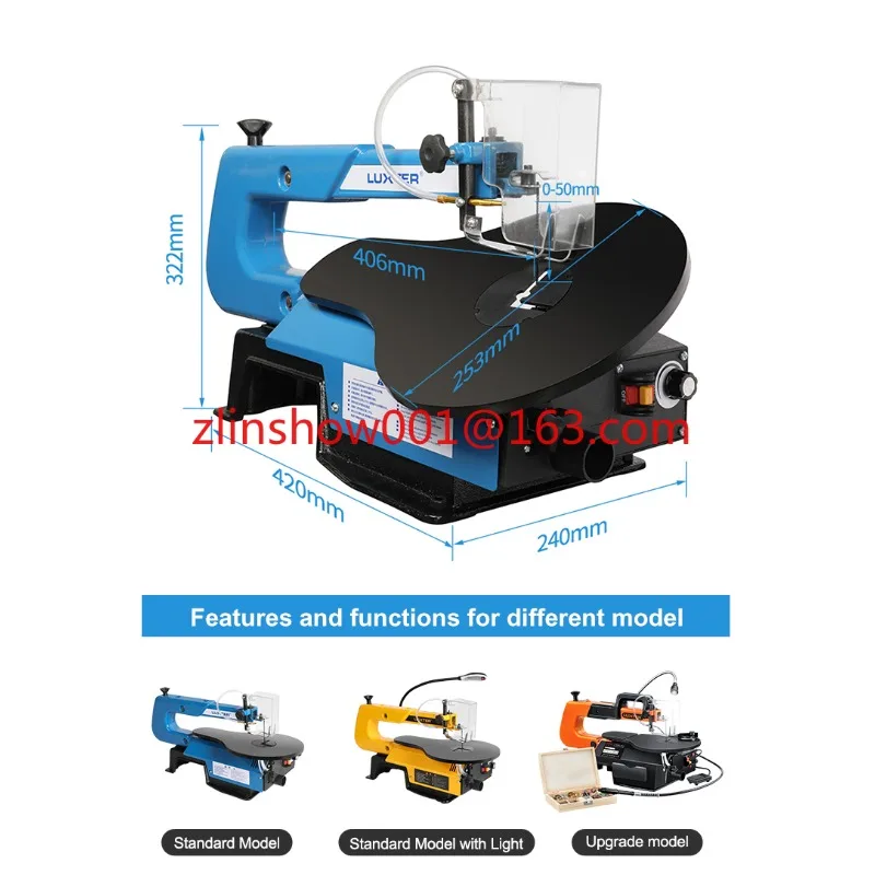 Pro 16 Inch Variable Speed Scroll Saw  Machine Economic Variable Speed
