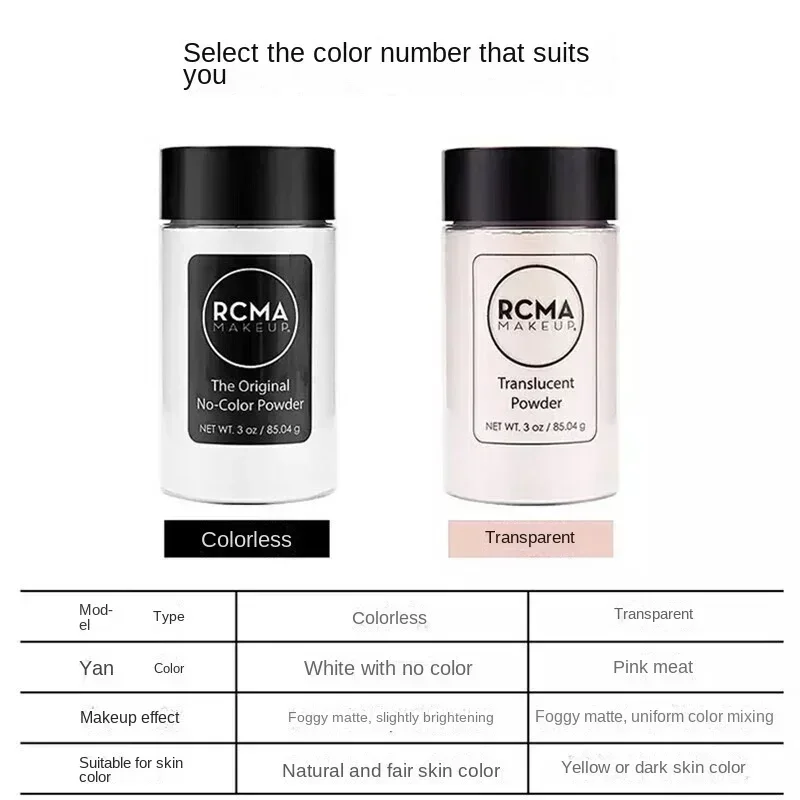 Fast Delivery 85g RCMA Loose Powder American Rcma Black Pepper Loose Powder Long-lasting Setting Powder Wholesale