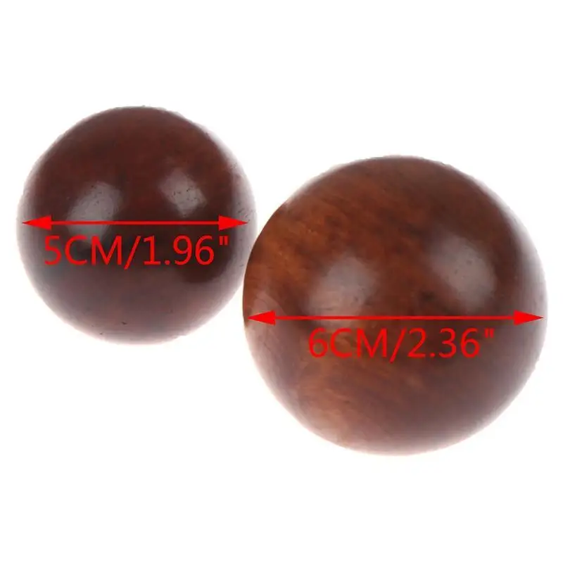 5cm 6cm Mahogany Wood Fitness Health Ball Massage Handball for Stress Relief Meditation Exercise Relaxation