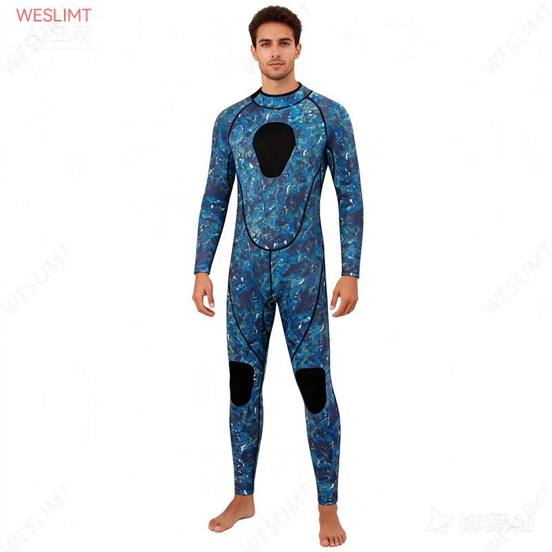 3MM Wetsuit, One-piece Thermal Cold-resistant Surfsuit, Diving Suit, Women's Snorkel Suit, Winter Swimsuit, Free Diving