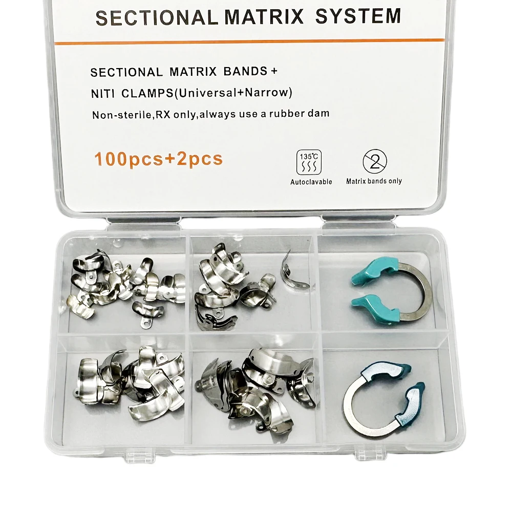Dental Sectional Contoured Matrix System Palodent V3 Plus Universal/Narrow/Deep Clamping Ring Matrix Bands Dentistry Tools - view 5