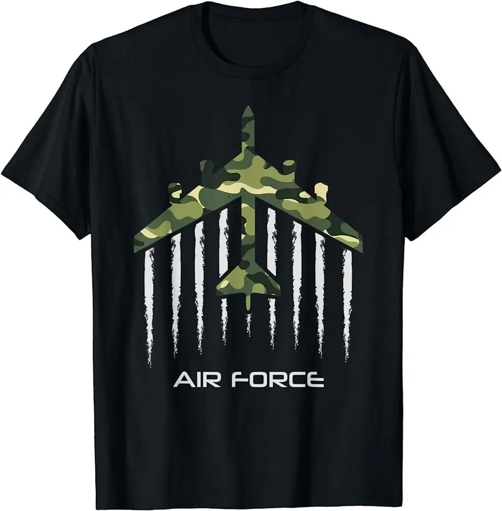 Air Force B-52 Bomber American Flag Veteran Men Women T-Shirt Unisex T-shirts Cotton Luxury Brand Vintage Oversized