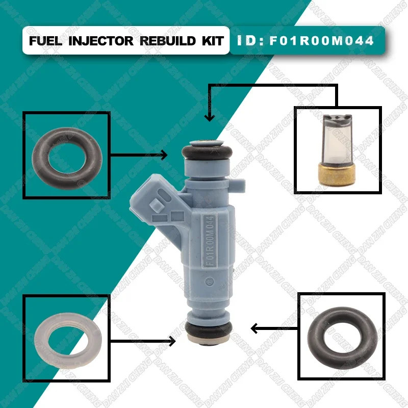 

Fuel Injector Service Repair Kit Filters Orings Seals Grommets for Chinese cars F01R00M044