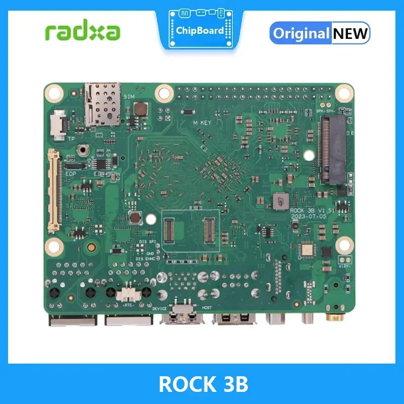 Imagem -02 - Radxa Rock 3b Quad Core Cortex-a55 Braço v8 64-bit Soc @ 2.0ghz um Pico-itx Form Factor Sbc Development Board