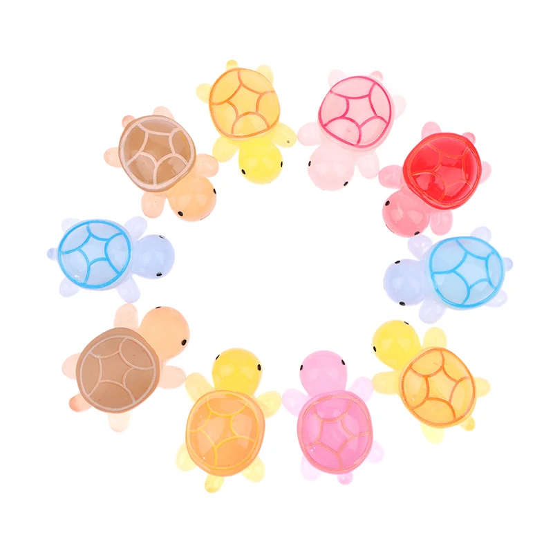1Pce Luminous Big Turtle Decoration Accessories Resin Crafts Desktop Small Ornaments
