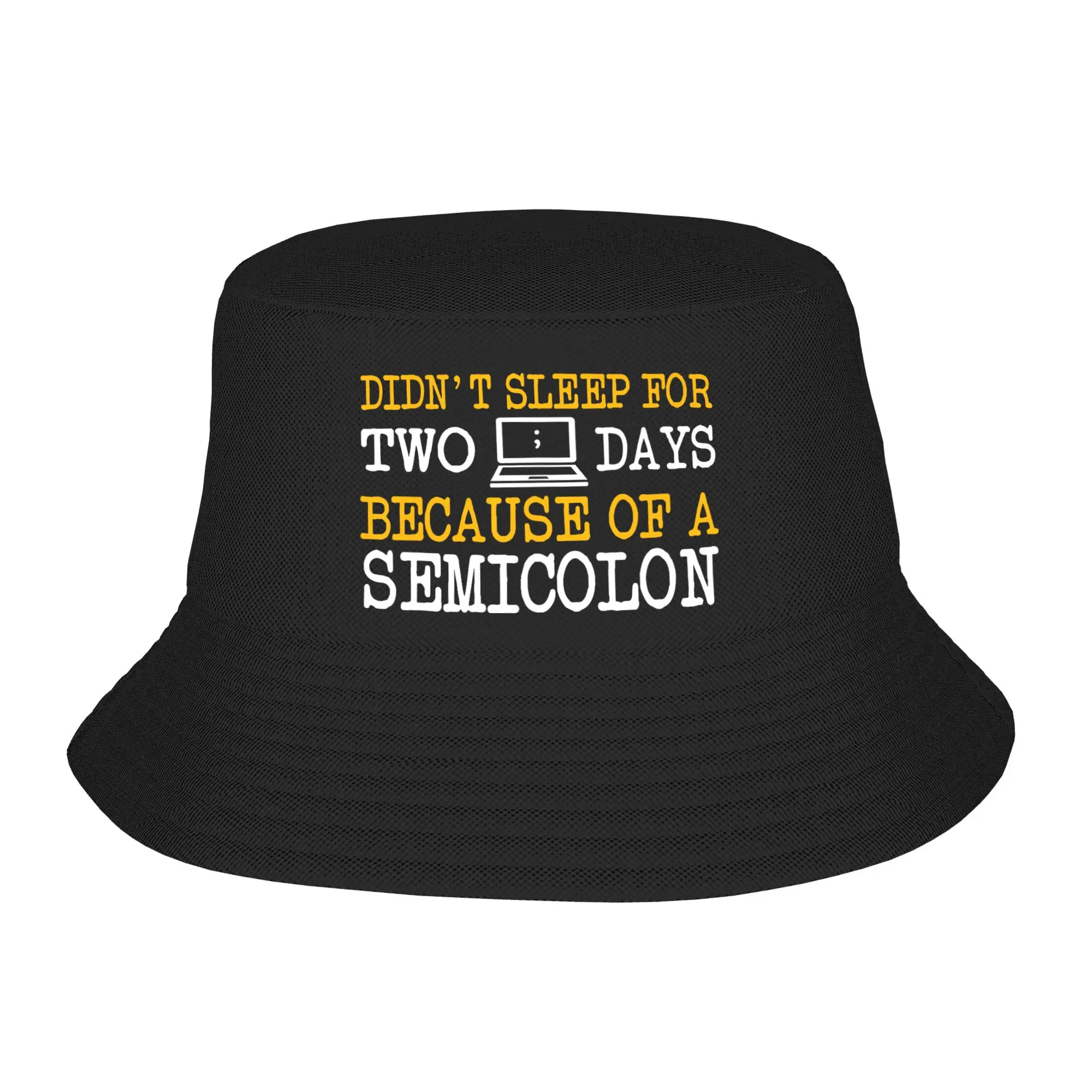 Programmer Computer Software Engineer Web Developer Coder Bucket Hat For Couple  Fisherman Hats Caps Soft Fold Sunscreen Hats