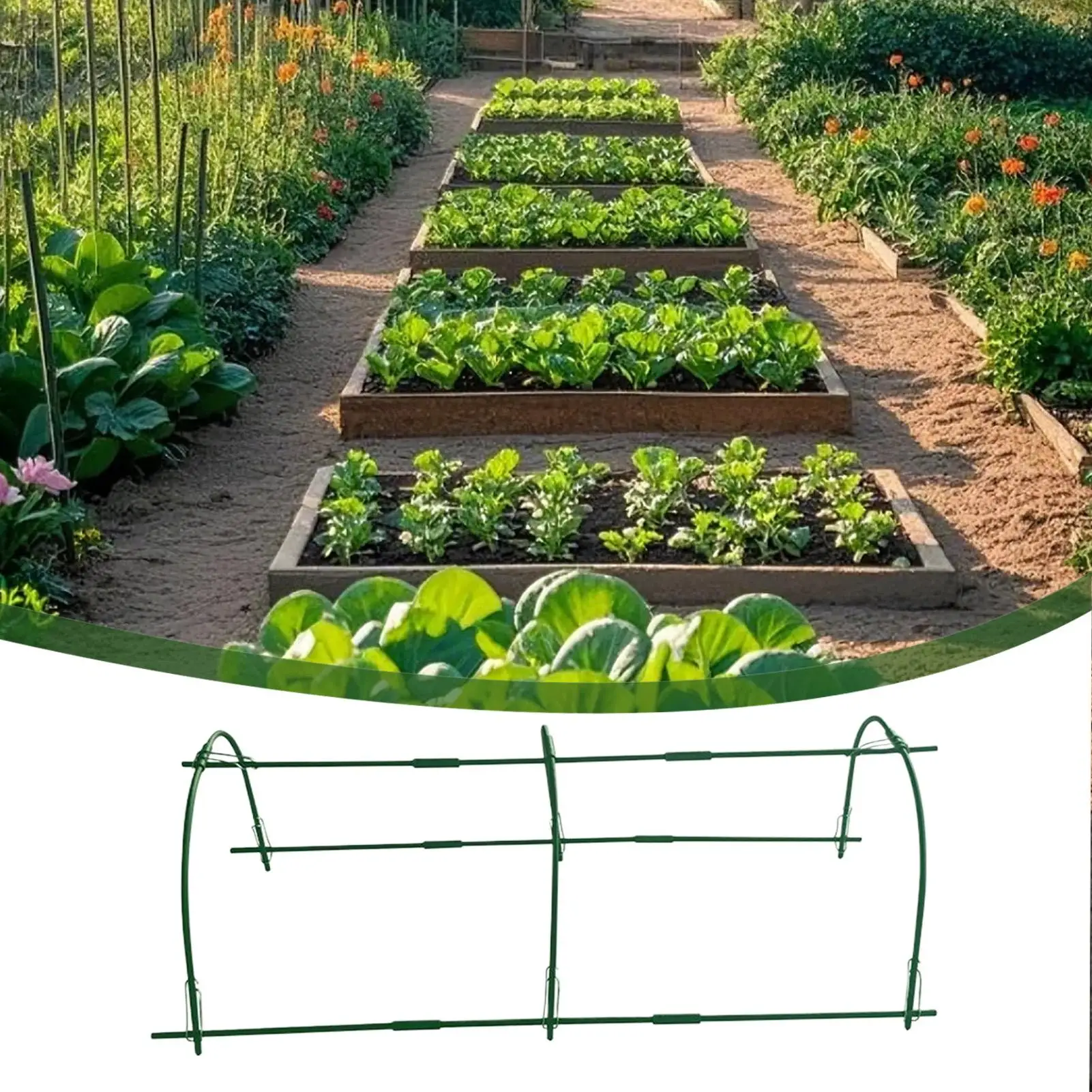 

Garden Hoop For Raised Beds Backyard Plant Tunnel Flexible Planting Hoop Grow Tunnel For Garden Orchard Flowerbed Lawn
