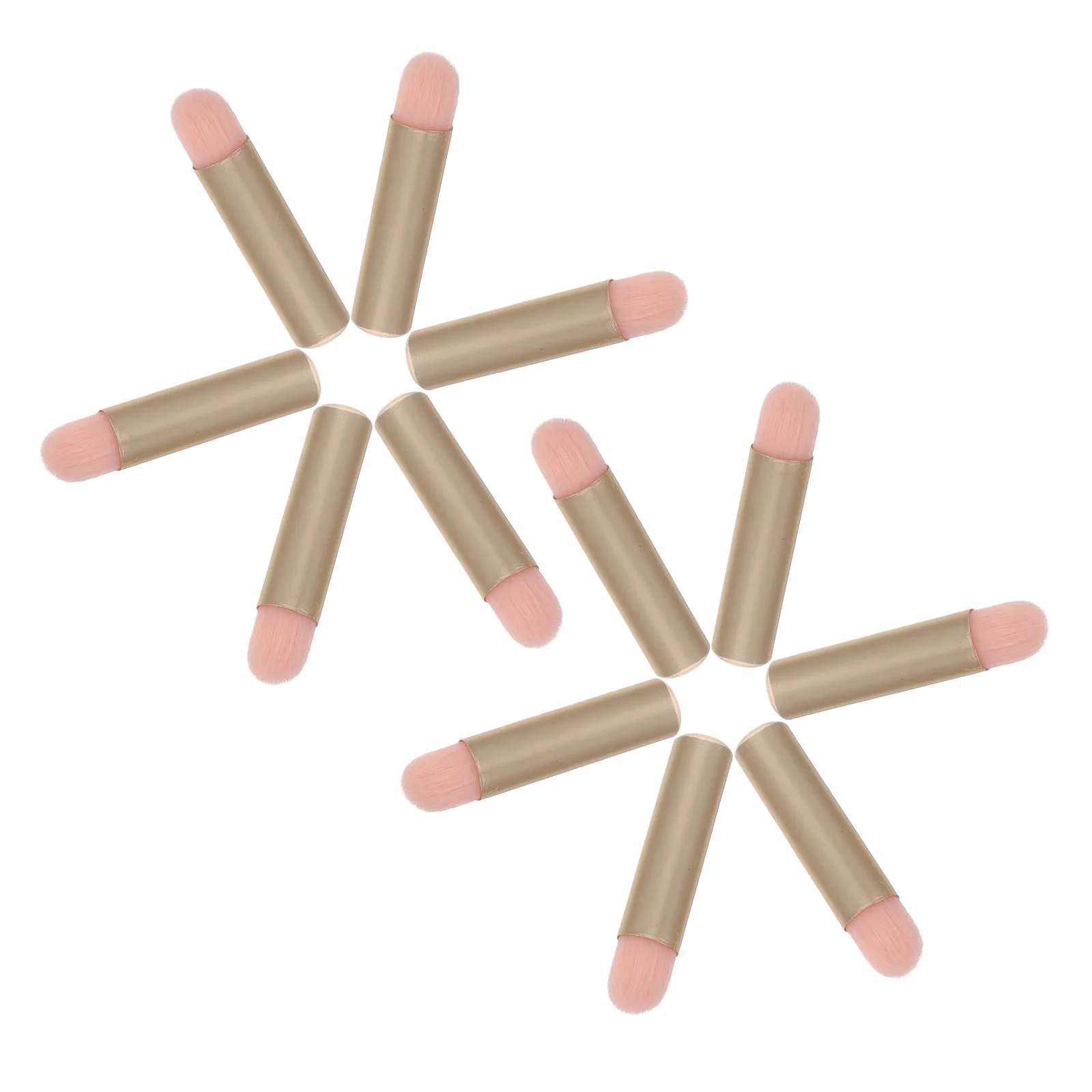 12 قطعة مجموعة فرش ماكياج صغيرة المحمولة لظلال العيون الشفاه المخفي السفر الدقة تطبيق السفر عينيه فرشاة مجموعة صغيرة #6