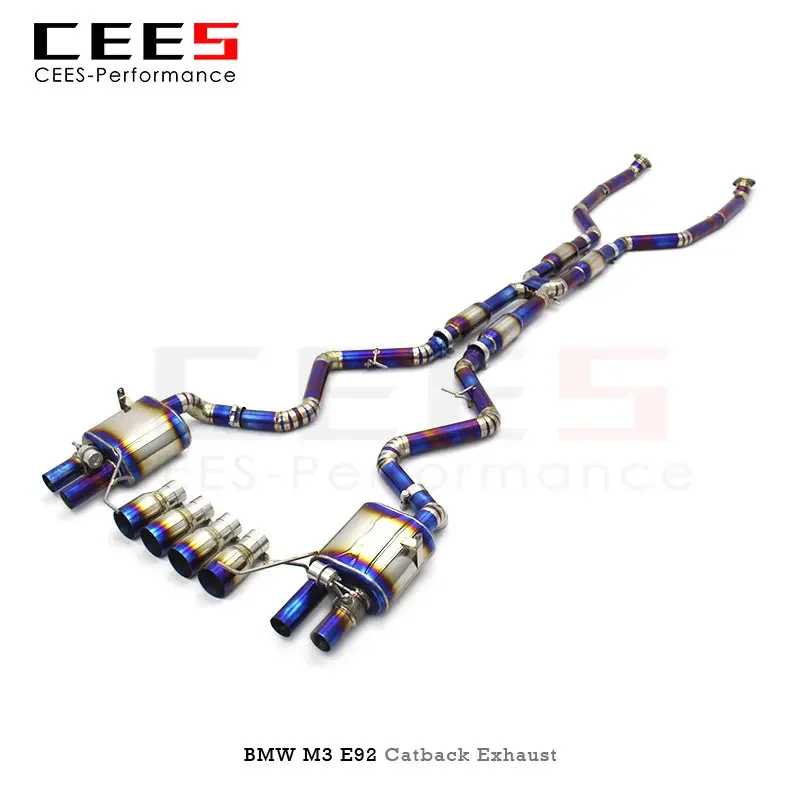 CEES Exhaust System for BMW M3 E90/E92/E93 4.0L 2007-2013 Front Mid-tail  Exhaust Valve Control Valve Exhaust Muffler