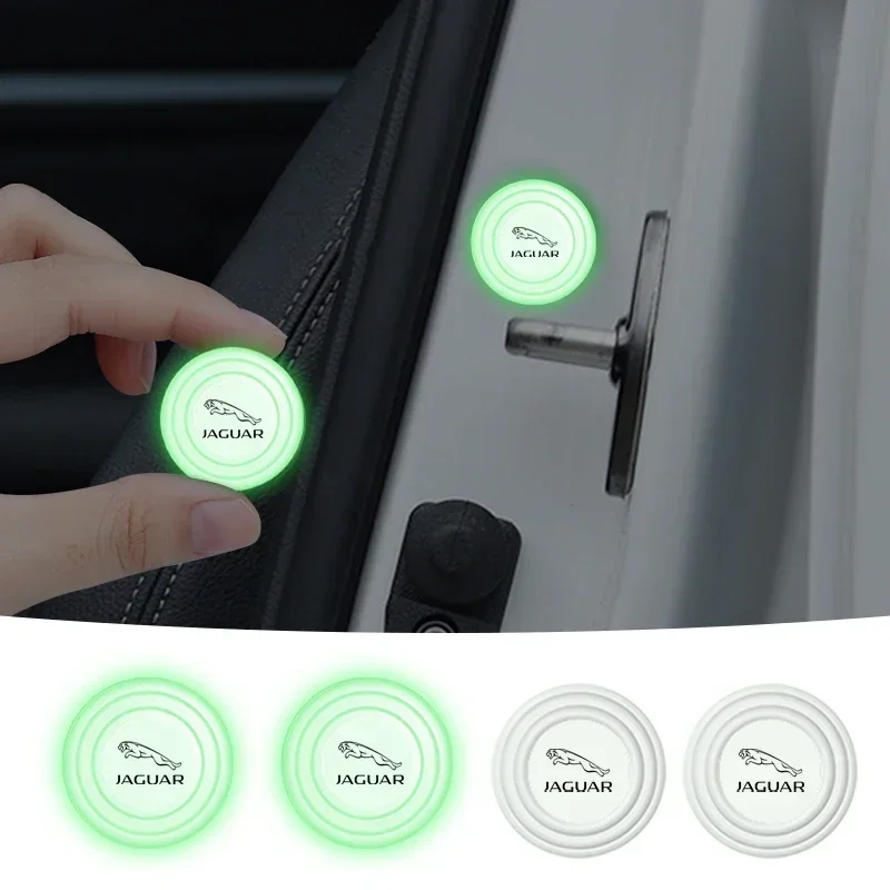 

1/2/4PCS Luminous Car Door Shockproof Pads Anti-collision Pad For Jaguar F-Pace F-Type XF XJ XE I-Pace E-Pace XEL XFL S-Type XFR