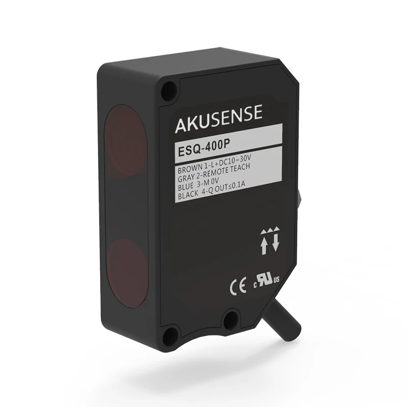 AkuSense ESQ-150N Industrial Automation Photoelectric Sensor Optical Laser Displacement for Transparent Objects Detection AA