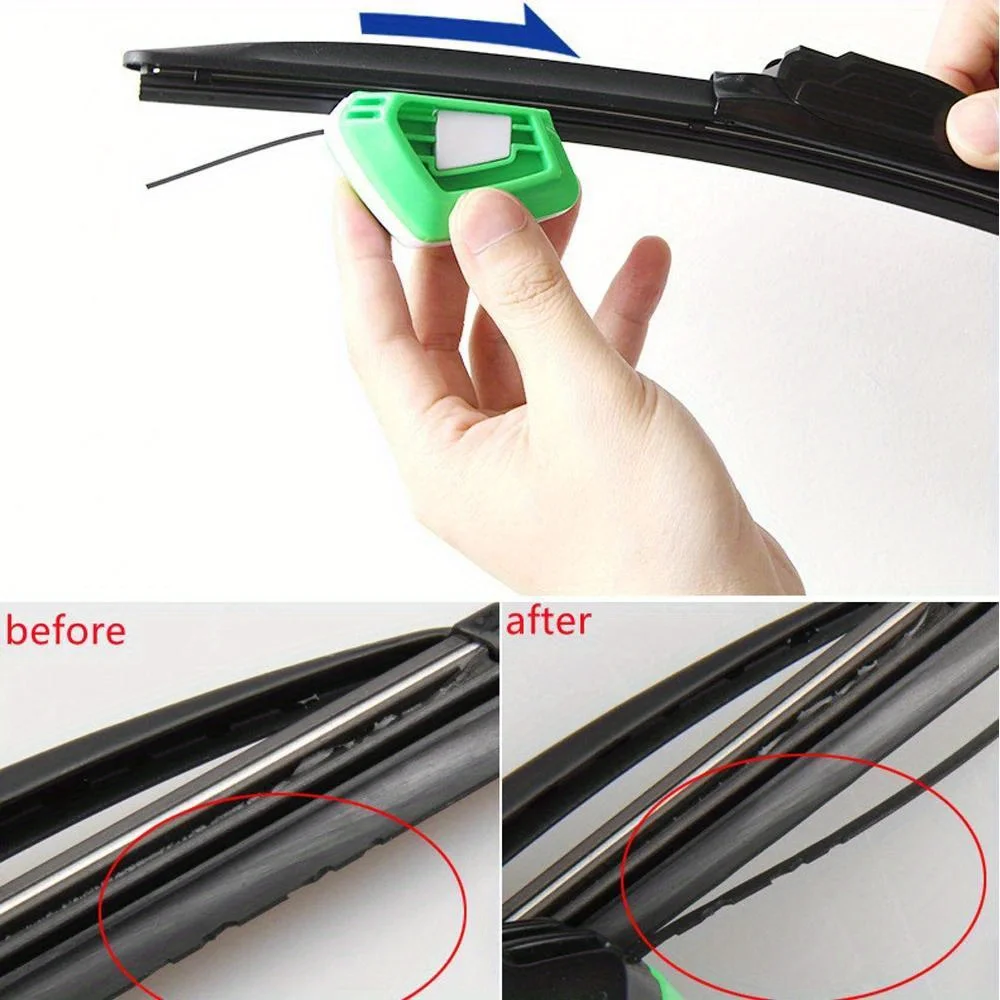 

1pcs Car Wiper Blade Trimmer Car Wiper Cleaning Repair Tool Easy To Use Lightweight Portable Wiper Blade Restorer Car Accessory