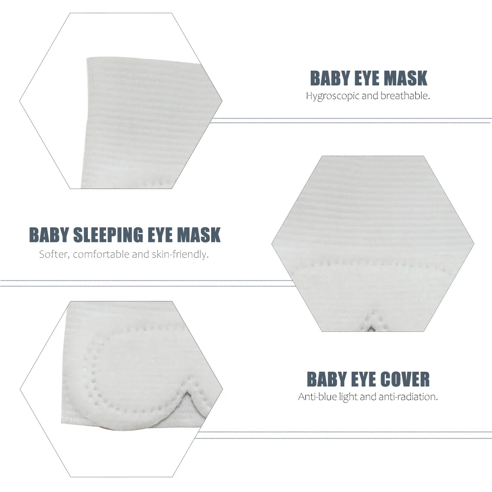 

Защитная маска для глаз для младенцев, легкая маска для глаз для новорожденных, высококачественная нетканая ткань, удобная дышащая повязка на глаза для новорожденных