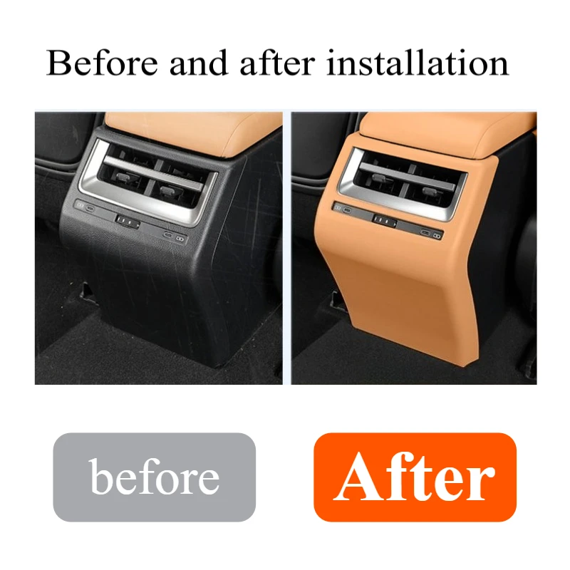 For Lexus ES300h 2026: 1PC TPE Rear Center Console Vent Trim - Snap-In Dust Guard Grille, Non-Blocking Airflow Custom