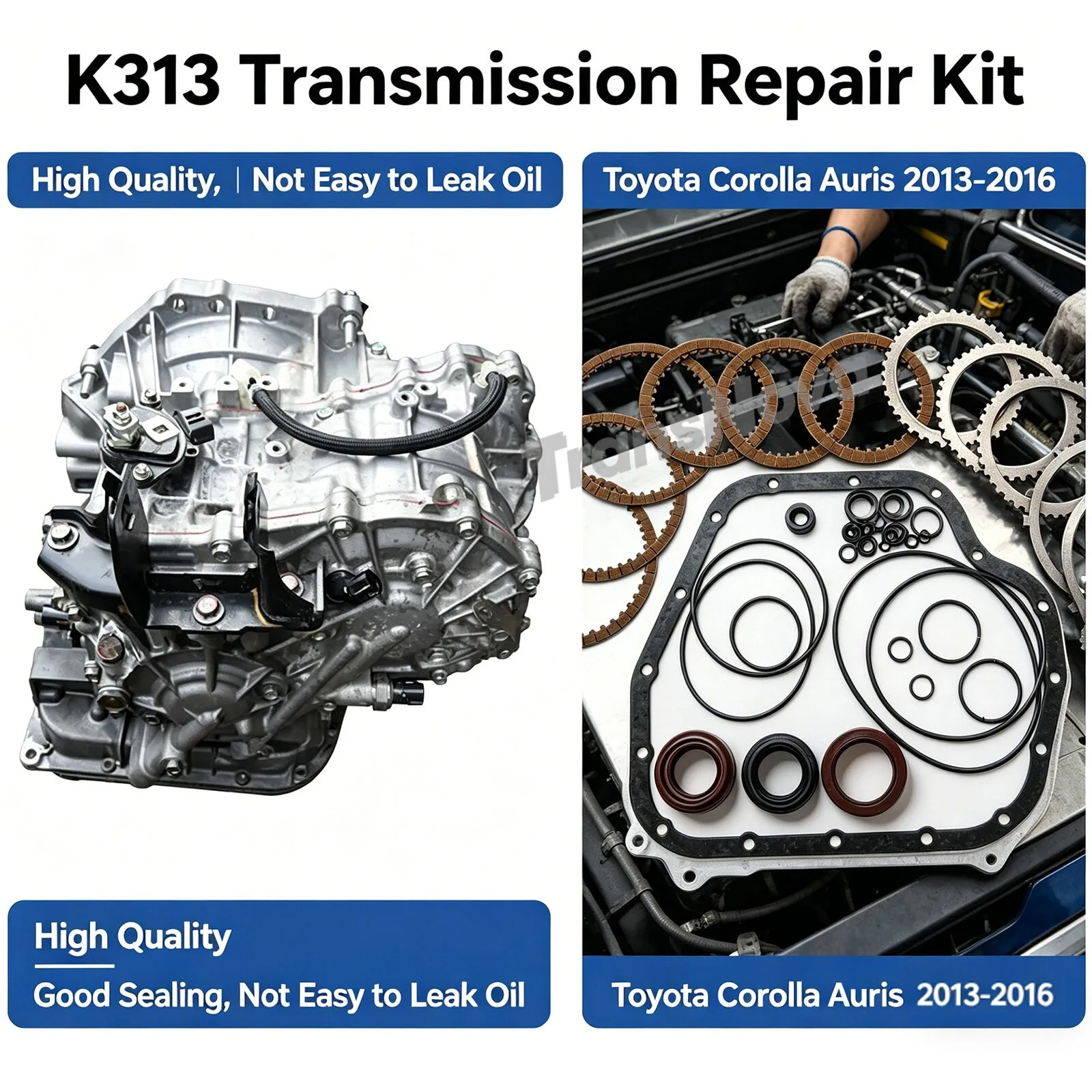 K313 CVT Auto Transmission Master Rebuild & Piston Kit for Toyota Corolla Auris