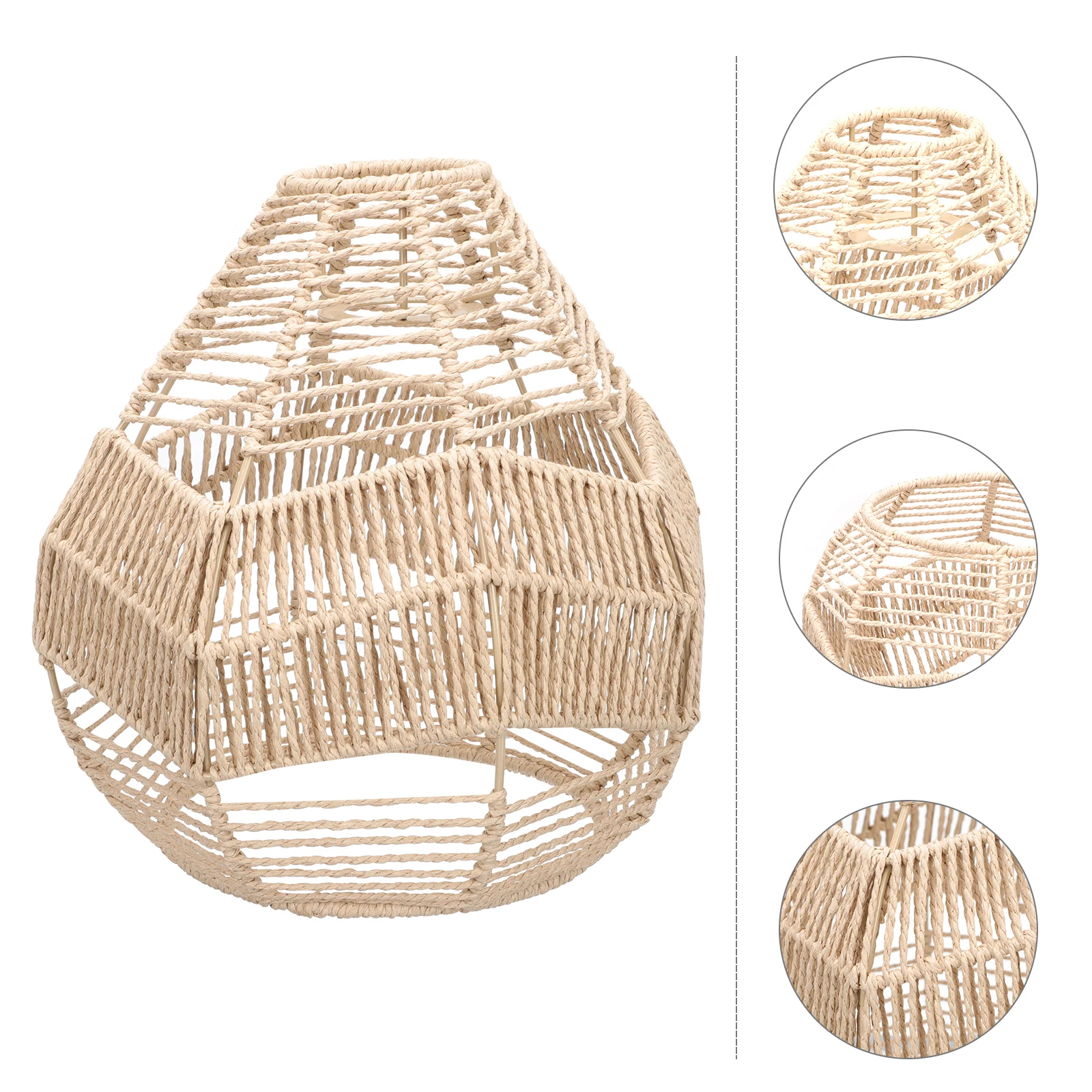 

Attractive Woven Rattan Lampshade Simple Style Home Decoration Diy Hanging Lampshade For Hotels Bars Restaurants Accessories