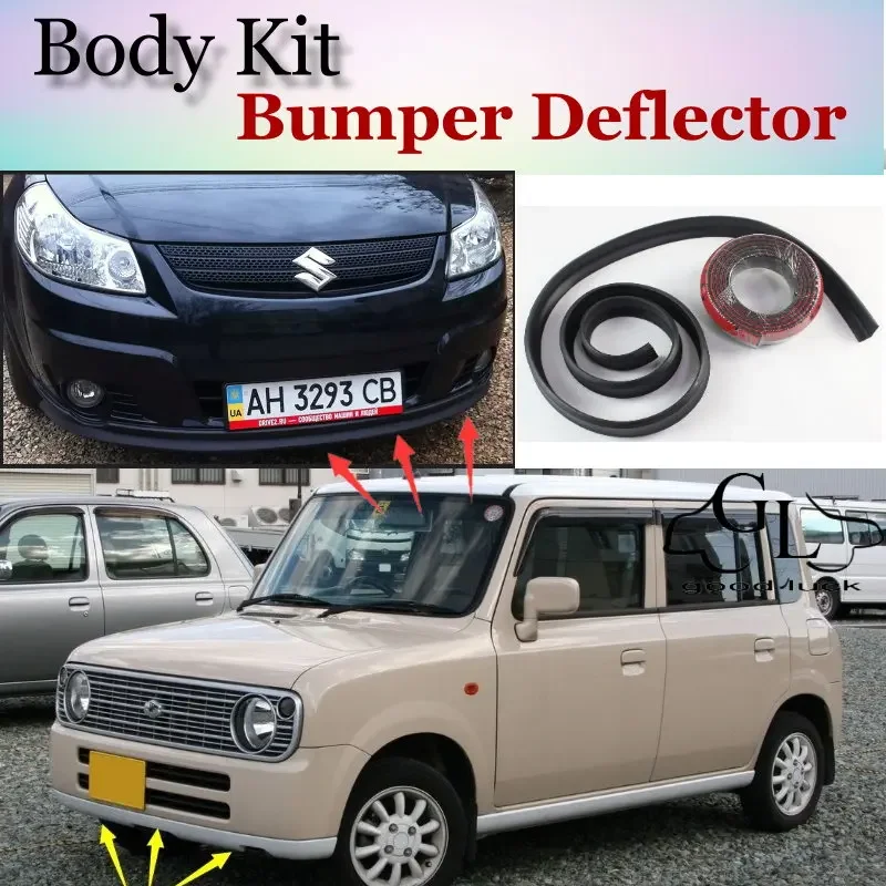 Bumper Lip Deflector Lips For Suzuki Lapin Front Spoiler Skirt For TopGear Friends Car Tuning View / Body Kit / Strip