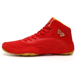 Men Professional Wrestling Boots Outdoor Women Comfortable Training Boxing Classic Fighting Original Non-Slip Wrestling Shoes