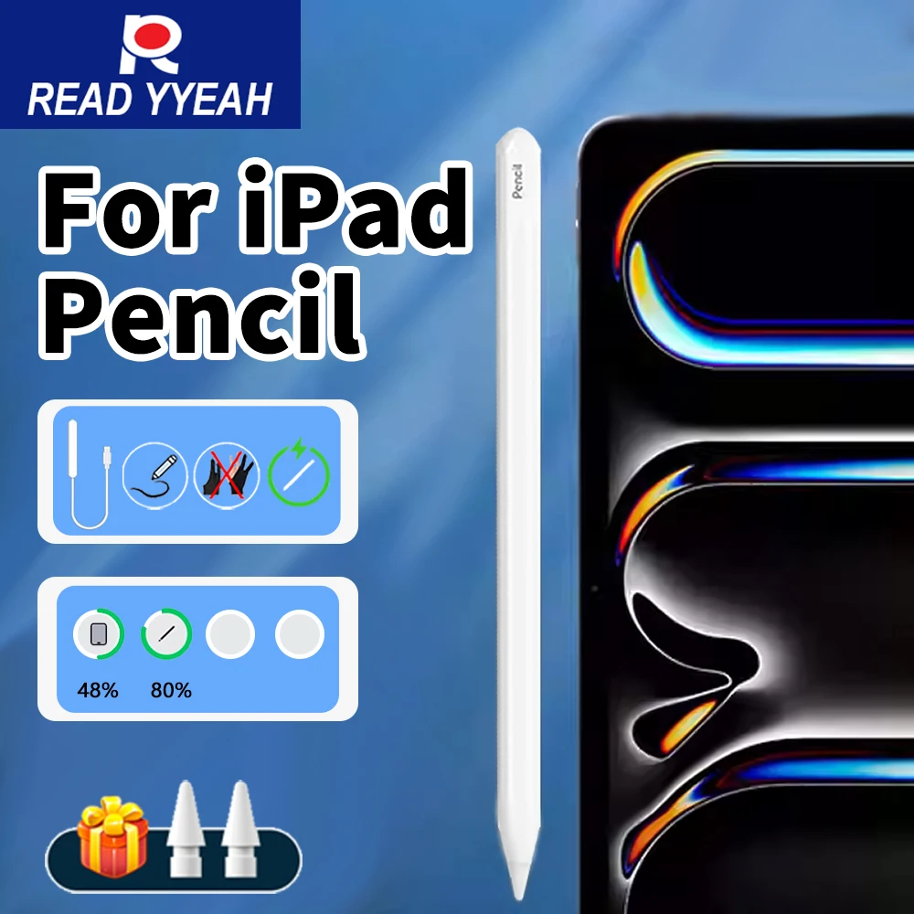 

2025 New Wireless Charging Stylus For Apple Pencil 2 Magnetic for iPad A16 11 10th Gen Pro 12.9 11 Air 4 5 Mini 6 7 iPad Pencils