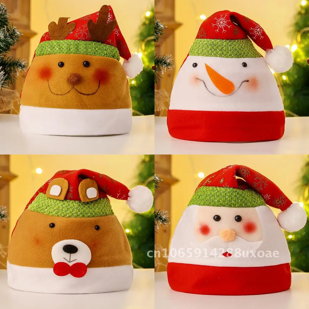 

Christmas decorations gift red high-grade snowman old man elk adult Christmas hat
