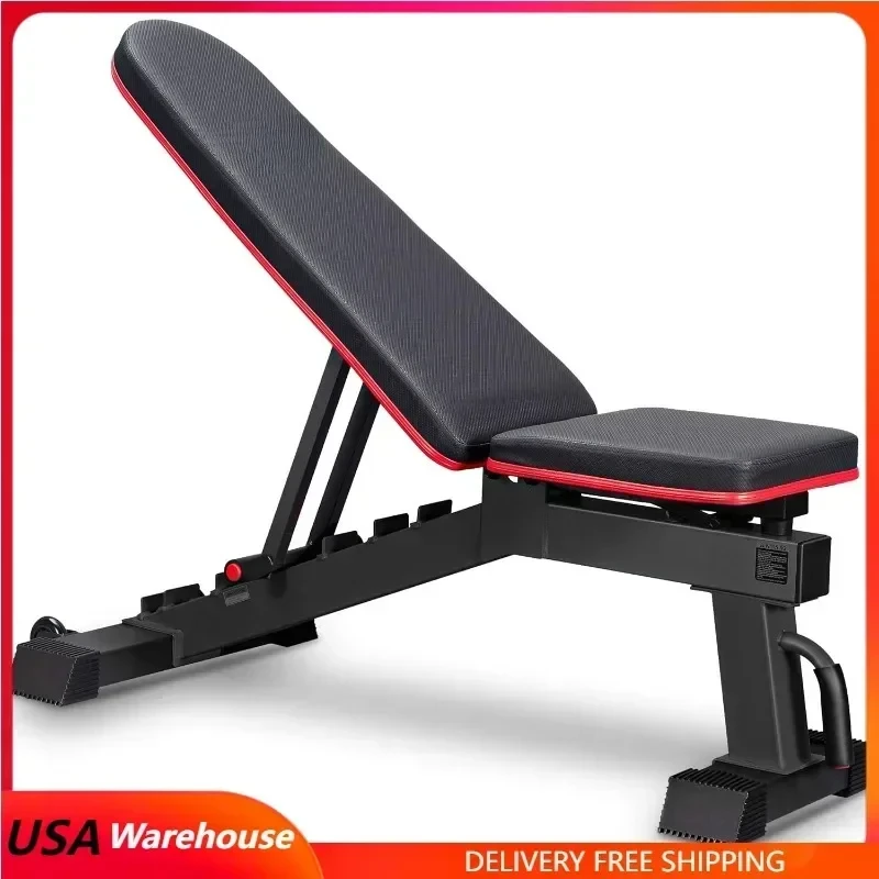 

Adjustable Weight Bench for Full Body Workout, Incline and Decline Weight Bench for Indoor Workout, Home Gym