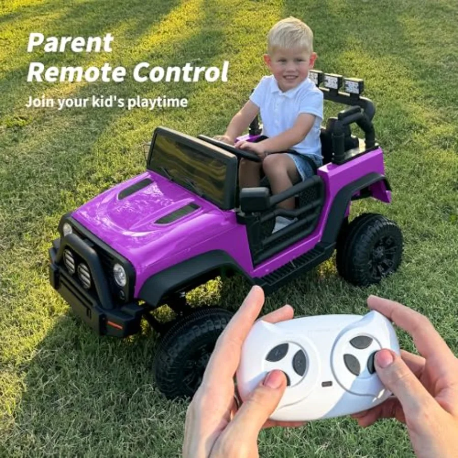 Ride on Car Toy 24V Auto elettrica con telecomando 2x200W Motori - Viola