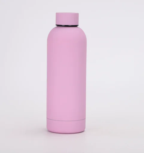 Thermosfles met eigen logo, grote vacuümfles van roestvrij staal, draagbare thermosfles, outdoor sportwaterfles, reismok 500ml
